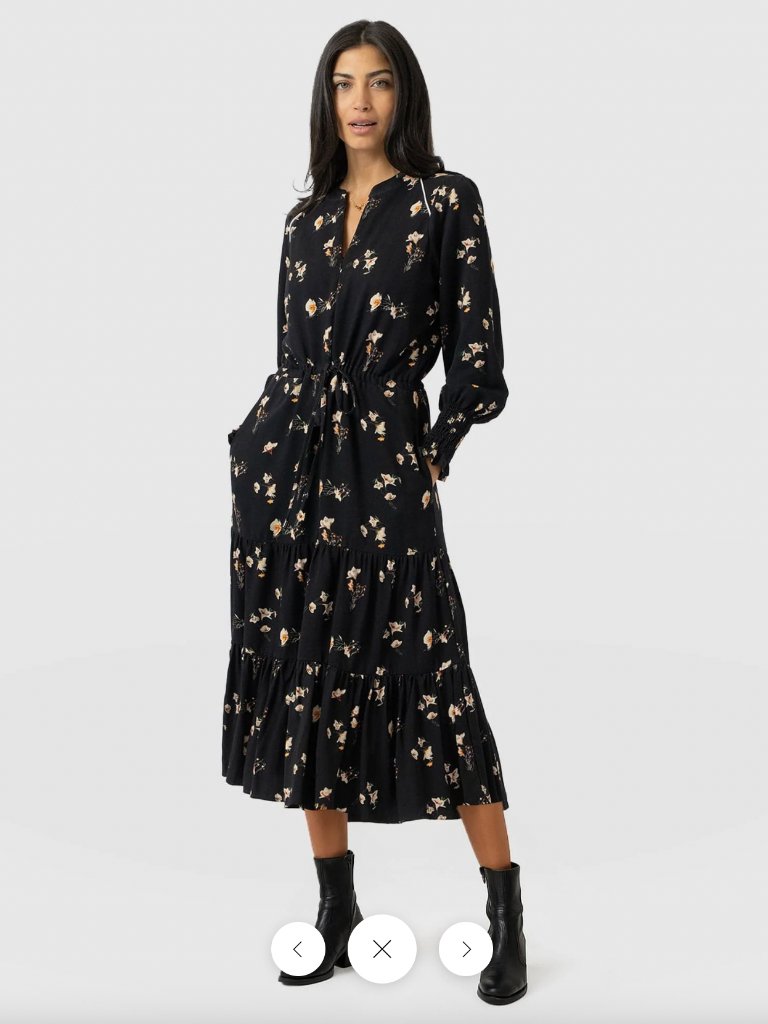 Saint + Sofia Olivia Zip Up Dress Highland Paisley Us 6 Nwt — image 6 of 8